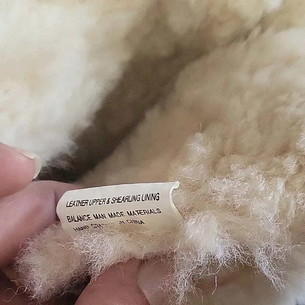 Born Cream and Tan Winter Boots